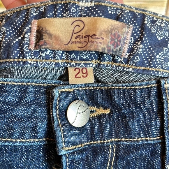 Paige Skyline Skinny Distressed Denim Jeans Women’s Size 29 - Picture 7 of 9